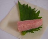 お弁当に✿ＳＰＡＭ春巻き作り方2写真