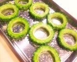 簡単♪美味しいゴーヤの肉詰め焼き作り方1写真