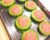 簡単♪美味しいゴーヤの肉詰め焼き作り方2写真