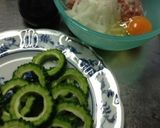 簡単シンプル☆ゴーヤの肉詰め作り方1写真