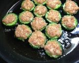 簡単シンプル☆ゴーヤの肉詰め作り方3写真