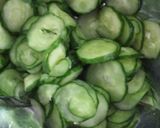 さんま蒲焼缶deモロヘイヤきゅうり酢の物作り方3写真