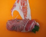 絶品！豚しそロールステーキの梅照りソース作り方2写真