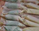 お弁当に✿ＳＰＡＭ春巻き作り方5写真