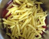 手抜きペンネトマトソース味作り方4写真