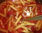 手抜きペンネトマトソース味作り方7写真