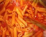 手抜きペンネトマトソース味作り方9写真
