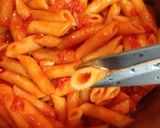 手抜きペンネトマトソース味作り方10写真