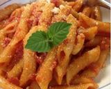 手抜きペンネトマトソース味作り方11写真