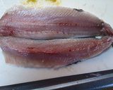 マイワシ梅しそ海苔巻き揚げ作り方1写真