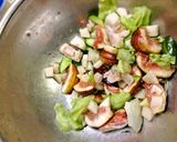 イチジクと梨と鶏肉のサラダ作り方5写真