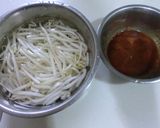 もやしで一品、くるみ味噌和え作り方1写真