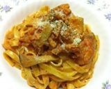 海老とエリンギのトマトクリームパスタ作り方7写真
