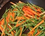 いんげんにんじん。作り方2写真