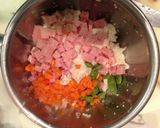 スパムと枝豆のふわふわ豆腐バーグ作り方3写真