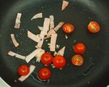 簡単！優しい味✿トマトとハムの中華風卵丼作り方2写真