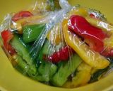 ✜夏野菜もokパプリカdeカラフル漬け♪作り方3写真