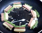スパム＆野菜の3色串たまご付け焼き作り方3写真