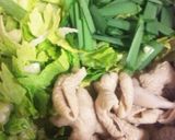 モツとニラのおかずカレー作り方1写真