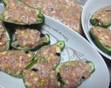 肉詰めピーマンのきのこあんかけ作り方6写真