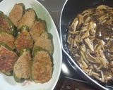 肉詰めピーマンのきのこあんかけ作り方12写真