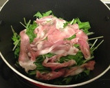 簡単！水菜と豚肉のおひたし作り方2写真