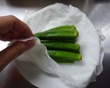 オクラとささみのチーズ春巻き☆作り方3写真