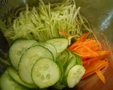 パイン缶☆お野菜たっぷり～さっぱりサラダ作り方1写真