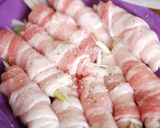 スタミナ◎葱ぽんダレで♪レンチン葱肉巻き作り方3写真