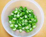 夏はオクラ!わさび風味の白だしとろろ和え作り方3写真