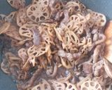 蓮根と牛肉のきんぴら風炒め作り方5写真