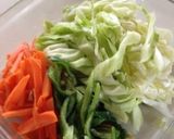 簡単健康焼きそば☆ぬか漬け野菜入り作り方2写真