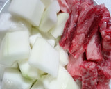 ご飯がすすむ♪　冬瓜と牛肉の炒め物作り方1写真