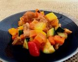 ピリ辛！とり肉の夏野菜炒め！作り方11写真