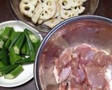 蓮根と鳥肉の甘酢炒め作り方2写真