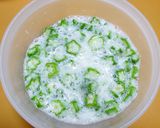 夏はオクラ!わさび風味の白だしとろろ和え作り方5写真