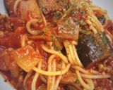 夏♡なすのトマトパスタ作り方5写真