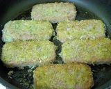 スパムの青のりチーズパン粉焼き作り方4写真
