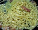 全卵と牛乳とピザ用チーズのカルボナーラ風作り方5写真
