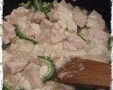 ゴーヤーと冷奴の味噌マヨパスタ作り方2写真