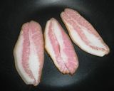 ベーコンとにんにくの醤油味チャーハン作り方1写真