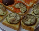 ビールによく合う★なすと食パンで簡単ピザ作り方4写真