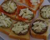 ビールによく合う★なすと食パンで簡単ピザ作り方5写真