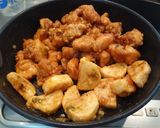 鶏唐揚げと長いものピリ辛あんかけ作り方4写真