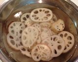 簡単！ごま油でヘルシー☆蓮根焼き作り方1写真