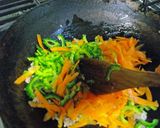 ゴーヤと人参シリシリの肉みそ炒め作り方2写真