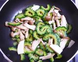 食べやすいね！ゴーヤときのこのポン酢炒め作り方6写真