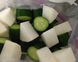 簡単きゅうりと大根のシソ風味漬物作り方1写真