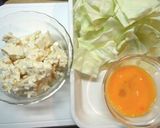 キャベツと豆腐のチャンプルー作り方1写真