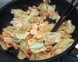 キャベツと豆腐のチャンプルー作り方5写真
